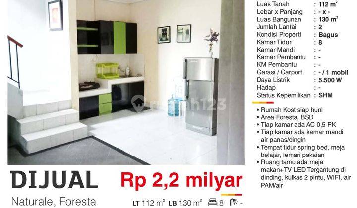 Rumah Kost Di Naturale Foresta, Bsd Area 2