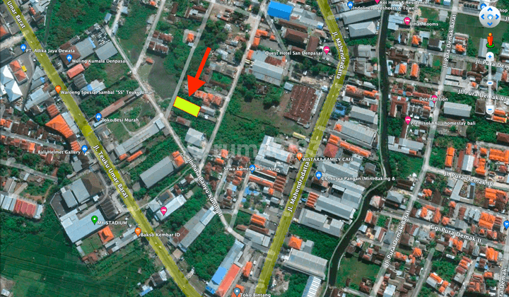 Dijual Tanah Di Jln Mahendradatta Dekat Pizza Hut Area Bisnis 10