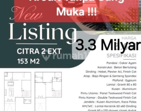 Rumah Baru Minimalis Di Citra Garden 2 Ext Jakarta Barat