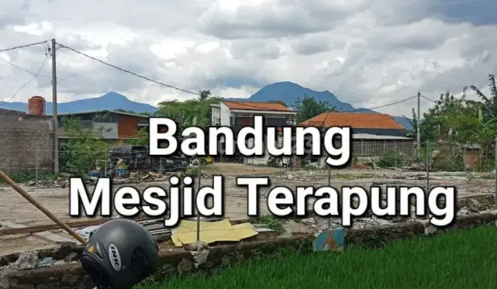 Dijual tanah komersial depan mesjid terapung bandung harga menarik di Jl rancanumpang bandung 2