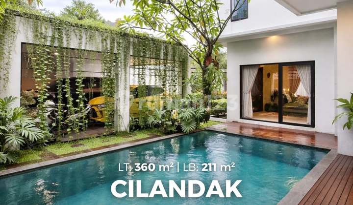 Rumah Modern Tropis di Townhouse Pondok Pinang Dekat One Bellpark SHM