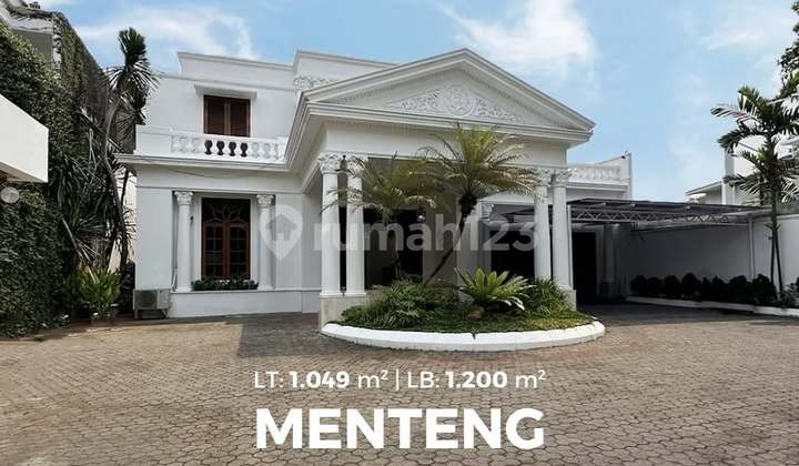 Rumah Mewah Row Jalan Lebar Di Menteng Jakarta Pusat Di Kawasan Elite Menteng Shm