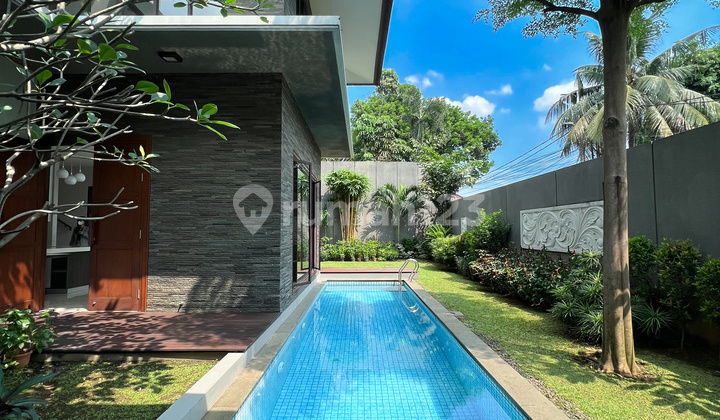 Ready-to-Occupy Private Pool House on a Wide Street in Kemang, South Jakarta