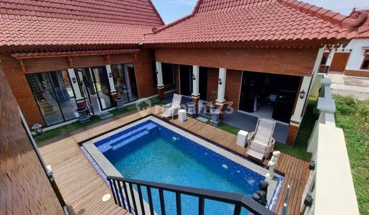 Villa Dijual Privat Pool 4 Kamar Tidur Lokasi 2 Menit Dari Candi Prambanan  1