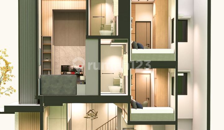 Pacific Garden Puri rumah 3 lantai di Jakarta Barat