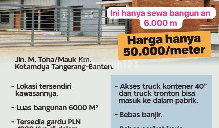 Factory Common.rent Near Summarecon Serpong, Tangerang