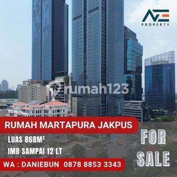 Rumah Martapura Jakarta Pusat, 868m2 , 2 Lantai 1