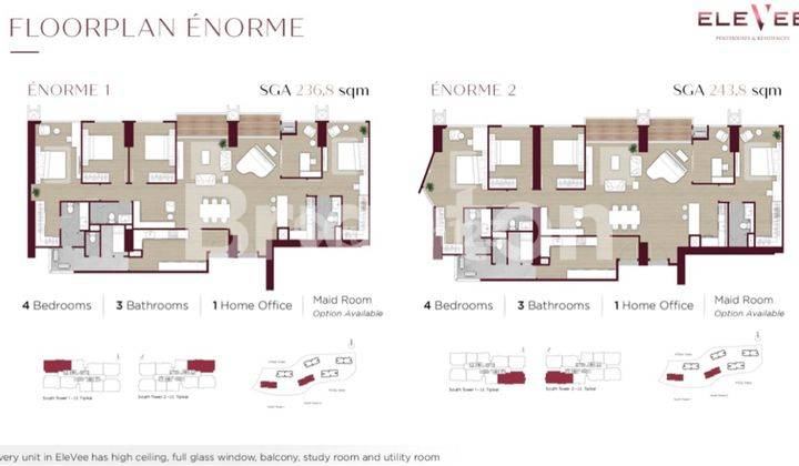 PENTHOUSE ELEVEE PET FRIENDLY 4BR ENORME DI ALAM SUTERA TANGERANG 2