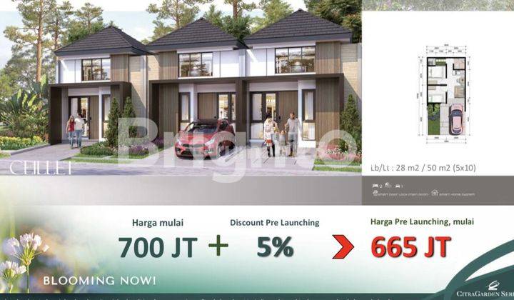 CITRA GARDEN SERPONG RUMAH BARU MINIMALIS HARGA TERJANGKAU DIBAWAH 1 M 2