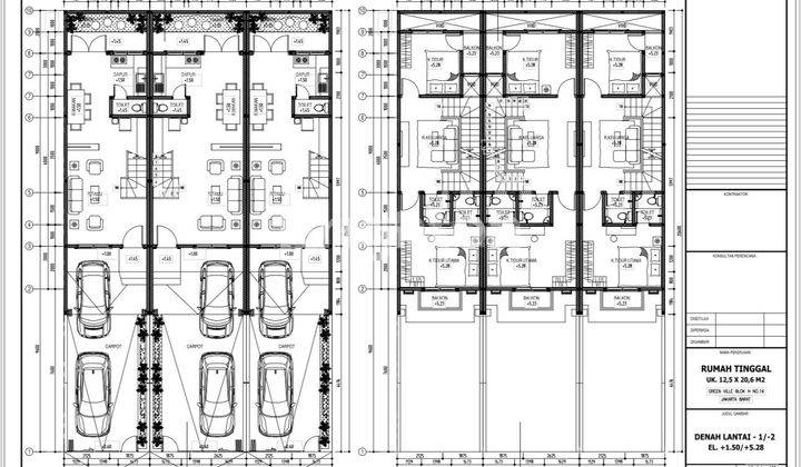 RUMAH BARU 3 LANTAI GREEN VILLE DESAIN MODERN KLASIK DEKAT SEKOLAH DAN PUSAT KULINER 2