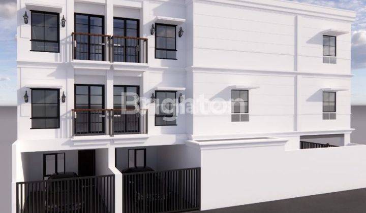 RUMAH BARU 3 LANTAI INDENT DESAIN MODERN CLASSIC KEPA DURI MAS ROW JALAN LEBAR LEGA  1