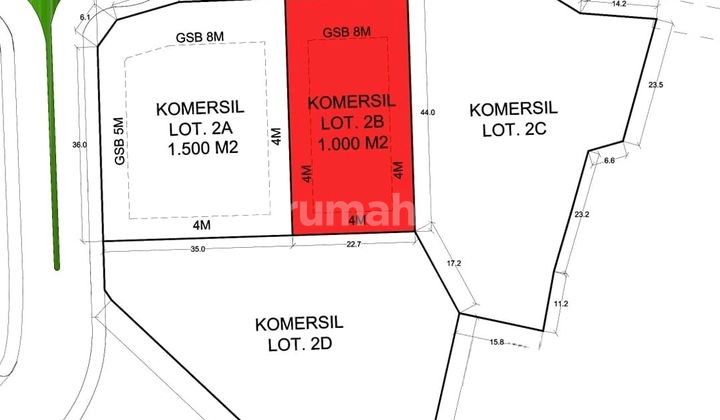 Kavling Komersil Lippo Karawaci Utara 1