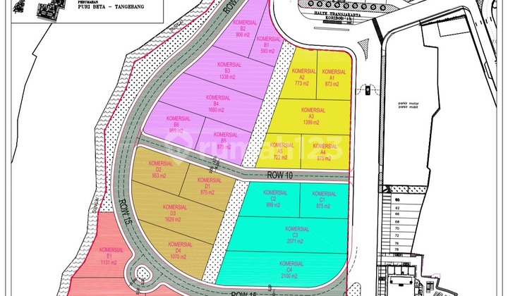 Land 2071 m2 Commercial Boulevard Puri Beta Ciledug