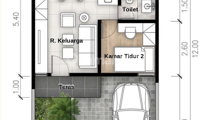 Perumahan Baru 2 Kamar Dekat Taman Kopo Indah 2