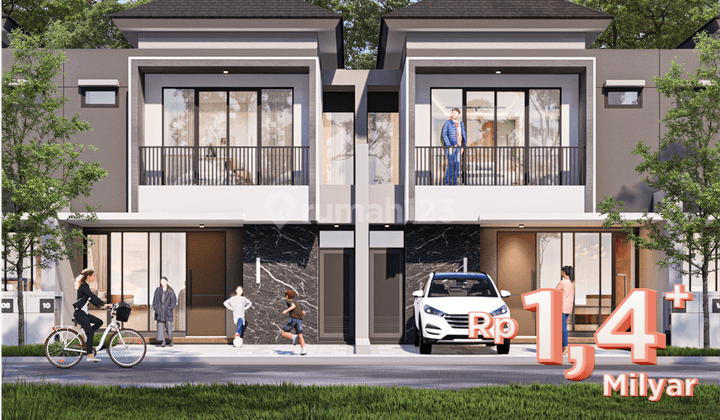 Rumah 2 Lantai Baru Cicilan 5jutaan HGB Garden Avenue di Batam Centre, Batam