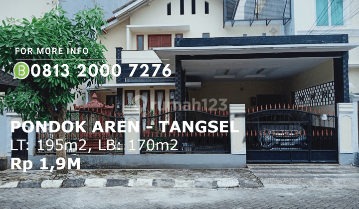 Jual Cepat Rumah Terawat Siap Huni Di Pondok Aren Tangsel, 13379 1