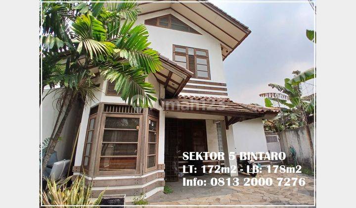 JUAL CEPAT! Rumah 2 Lantai Tanah Luas di Sektor 5 Bintaro, 14255 1