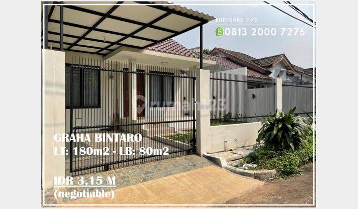 Rumah Bagus Halaman Luas 1 LT di Graha Bintaro Siap Huni, gb14051 1