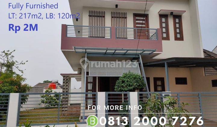 Rumah 2 Lt Full Furnished Siap Huni Di Cluster Asri Bogor, 15158 1