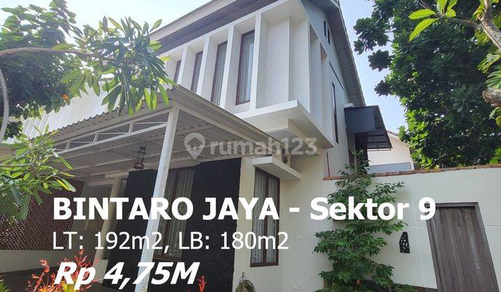 Hot Sale Rumah Di Sektor 9 Bintaro 2 Lt Hook Full Renov, Sc14722 1