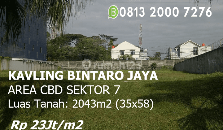 Kavling Siap Bangun Di Pusat Bisnis Sektor 7 Bintaro Jaya, Am2248 1