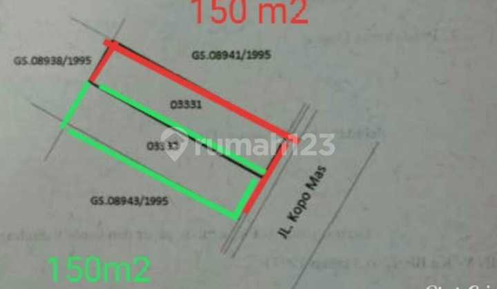 Tanah Kotak 300 m² Hadap Timur di Kopo Mas Dekat Tol dan Fasilitas Umum