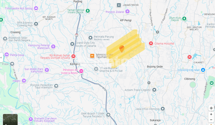 KAVLING TANAH SIAP BANGUN SASAK PANJANG TAJUR HALANG 2