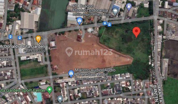 kavling duta garden , lokasi dekat pom bensin , Lt 2,3 ha , harga 12 jt / m  2