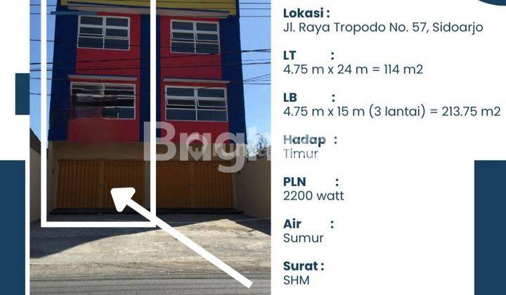 RUKO NOL JALAN RAYA TROPODO, WARU 1