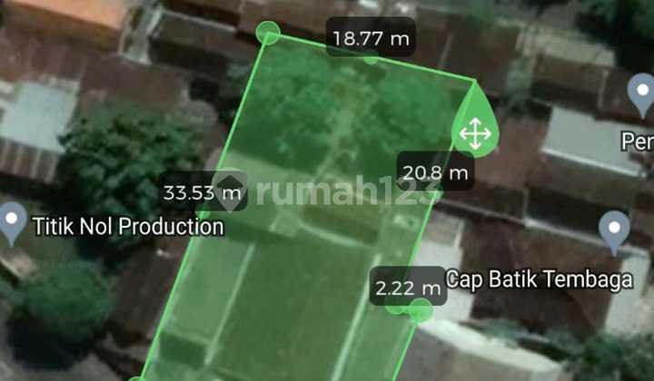 Tanah tengah kota di jalan kapten pattimura serengan solo 2