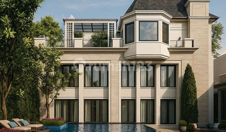 Brand New, Luxury House, American Classic, Furnished in Kemang, South Jakarta 2