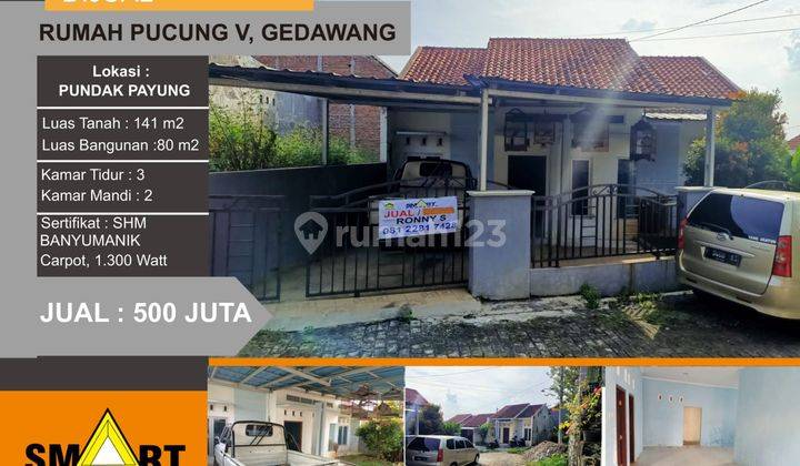 Jual cepat BU Rumah Pucung Gedawang ,Pudakpayung,Banyumanik  1