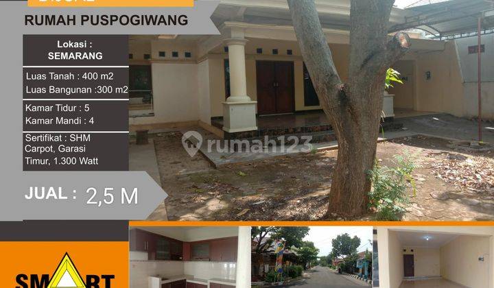 Jual cepat Rumah Luas di Puspogiwang Semarang barat  1