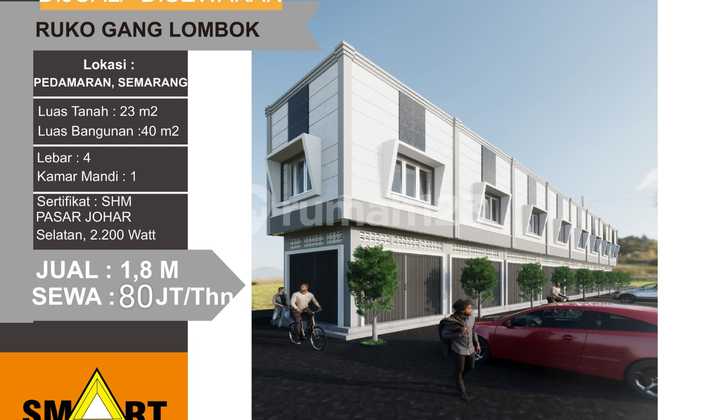 Ruko Pusat bisnis  Gang Lombok  komplek Johar Semarang  1