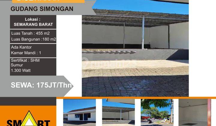 Sewa gudang Simongan Semarang barat 1