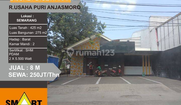 Sewa / jual  ruang usaha di Anjasmoro raya lokasi ramai 1