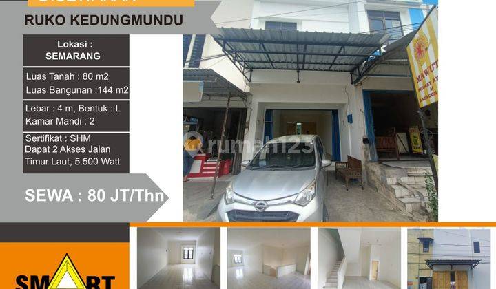 Sewa ruko 2 lantai Kedungmundu cocok usaha 1