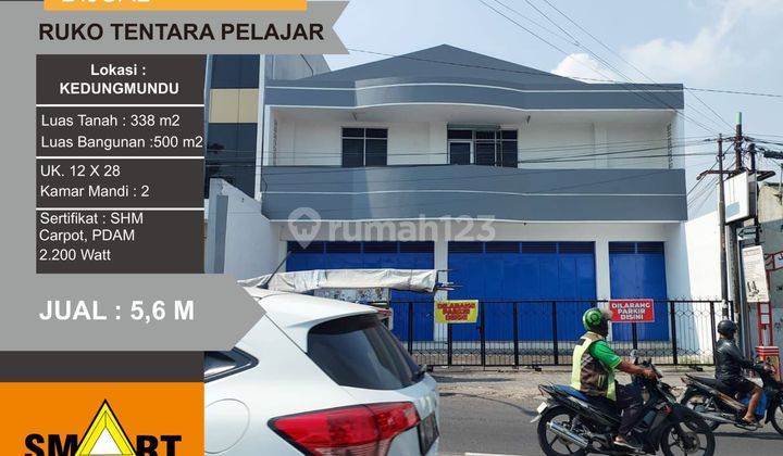 Jual ruko 2 lantai tentara pelajar semarang 1