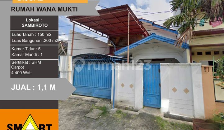 Jual rumah WANAMUKTI sambiroto tembalang 2