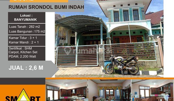 Jual Rumah Srondol Bumi Indah Semarang 1