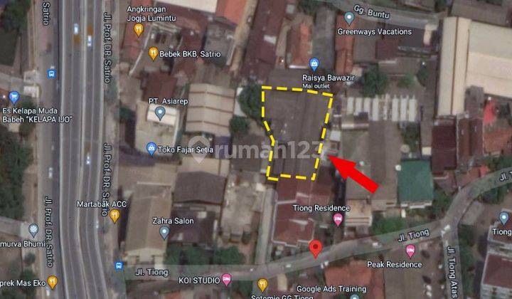 DIJUAL tanah bangunan di Jalan Tiong - Karet Kuningan - Setiabudi - Jakarta Selatan 1