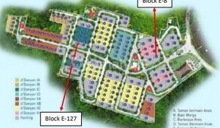 kavling Huk siap bangun luas 474 m2 cluster D"Banyan. Jakarta Garden City