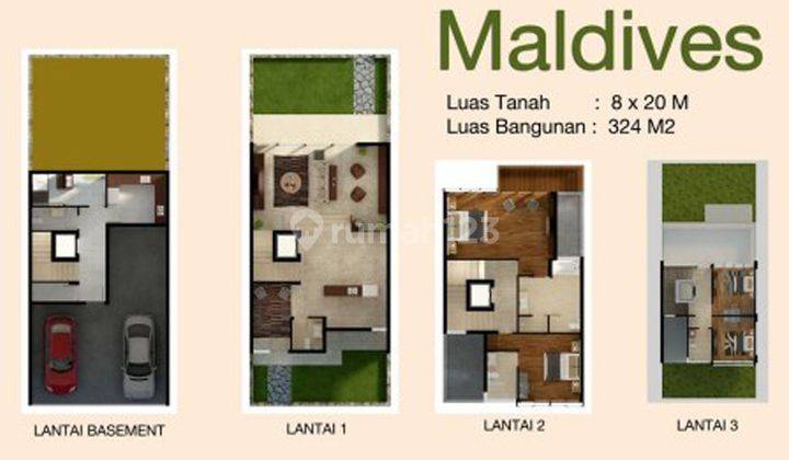 Town house Coasta Villa Tipe Maldives - Ancol, Jakarta Utara 2