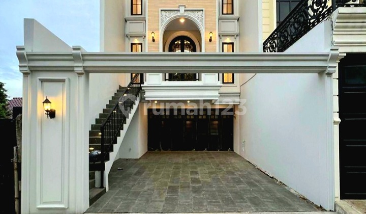 A 3-Story House in Moh Kahfi 1 Jagakarsa Area with a Swimming Pool