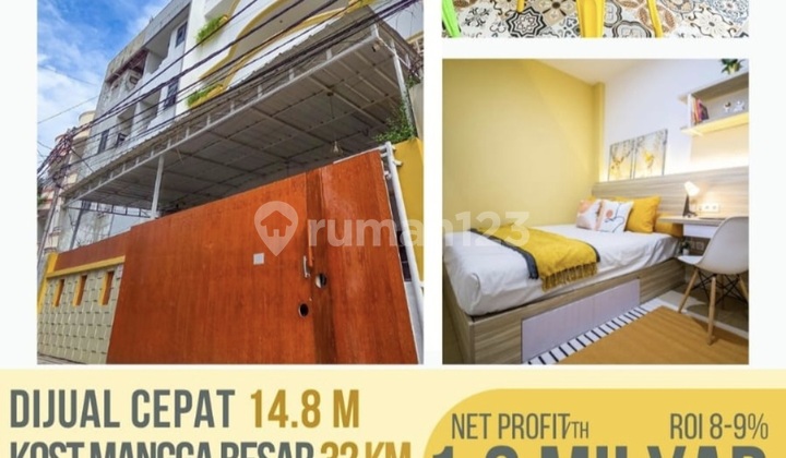 Kost for Sale in Mangga Besar - Full Occupancy - Net Income 100 Million/month