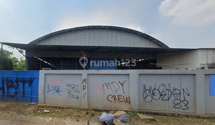 Dijual Gudang Lokasi Pinggir Jalan Raya Setu, Bekasi 2