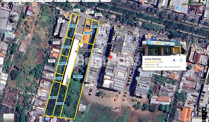 Strategic Commercial Location on Jl. HR. Muhammad, Near Vasa Hotel Row, Superindo & Merlion School, Heavy Vehicle Traffic, Suitable for Various Types of Businesses.