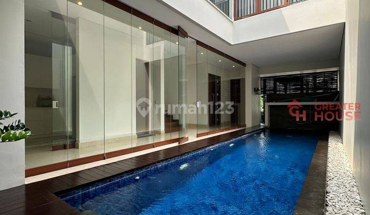 Modern Tropical House di Cilandak belakang CITOS, dalam Townhouse (LT/LB: 245/450) 1