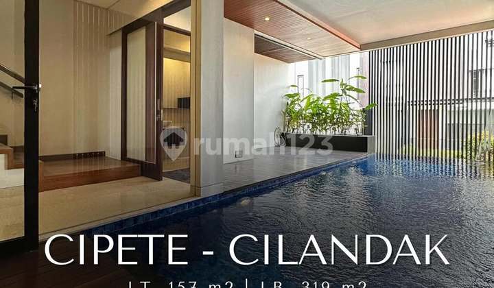 Modern Minimalist Semi Furnished House di Cipete, LT 157 LB 319