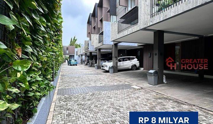 Semi Furnished Modern Minimalist House Di Bangka Kemang, Lt 142 Lb 385 1